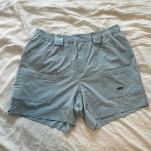 AFTCO Men's Light Blue Cargo Shorts